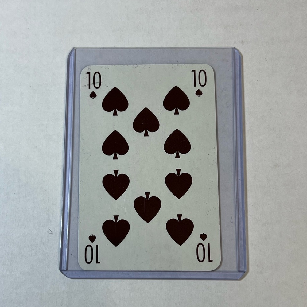 Louis Vuitton playing‎ card 10 of spade - Picture 2 of 2